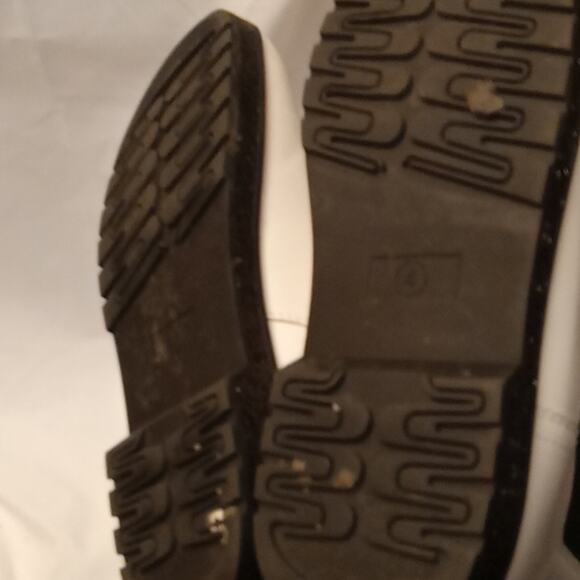 Girls MIA Ellowin White Chelsea Boots Size 4  Glitter Midsoles. Chunky, Boho. - Picture 7 of 8